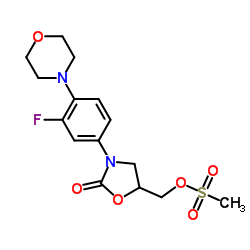 3-[3-Fluoro-4-(4-morpholinyl)phenyl]-5-[[(methylsulfonyl)oxy]methyl]-2-oxazolidinone picture