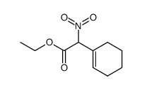 cyclohex-1-enyl-nitro-acetic acid ethyl ester结构式