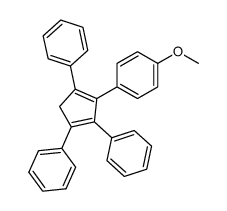 4-(2,4,5-triphenyl-cyclopenta-1,4-dienyl)-anisole结构式