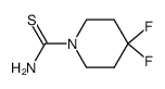 1-Piperidinecarbothioamide,4,4-difluoro- structure