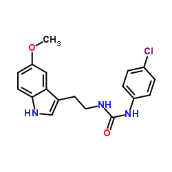 1-(4-Chlorophenyl)-3-[2-(5-methoxy-1H-indol-3-yl)ethyl]urea Structure