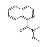 N-methoxy-N-methylisoquinoline-1-carboxamide结构式