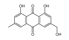 1,8-dihydroxy-3-(hydroxymethyl)-6-methylanthracene-9,10-dione结构式