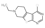 4-Chloro-7-ethyl-5,6,7,8-tetrahydropyrido-[4',3':4,5]thieno[2,3-d]pyrimidine Structure
