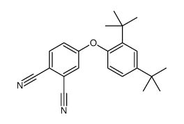 4-(2,4-ditert-butylphenoxy)benzene-1,2-dicarbonitrile结构式