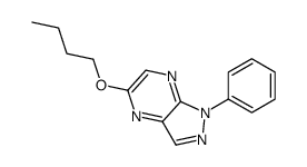 5-butoxy-1-phenylpyrazolo[3,4-b]pyrazine结构式