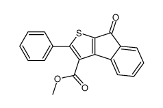 8-Oxo-2-phenyl-8H-indeno(2,1-b)thiophen-3-carbonsaeure-methylester Structure