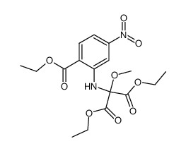 ethyl 2-(N-(diethoxycarbonyl)(methoxy)-methyl)amino-4-nitrobenzoate结构式
