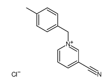 3-cyano-1-(4-methylbenzyl)pyridin-1-ium chloride结构式