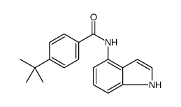 Benzamide, 4-(1,1-dimethylethyl)-N-1H-indol-4-yl Structure