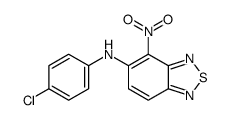 N-(4-chlorophenyl)-4-nitro-2,1,3-benzothiadiazol-5-amine结构式