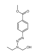 methyl 4-(3-ethyl-3-hydroxymethyltriazen-1-yl)benzoate structure