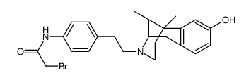 2-(2-(4-bromoacetamidophenyl)ethyl)-5,9 alpha-dimethyl-2'-hydroxy-6,7-benzomorphan structure