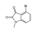 4-bromo-1-methylindoline-2,3-dione结构式