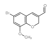 6-溴-8-甲氧基-2H-1-苯并吡喃-3-羧醛结构式