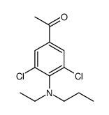 1-[3,5-dichloro-4-[ethyl(propyl)amino]phenyl]ethanone结构式