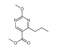 5-Pyrimidinecarboxylic acid, 2-methoxy-4-propyl-, methyl ester Structure