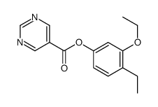 (3-ethoxy-4-ethylphenyl) pyrimidine-5-carboxylate Structure