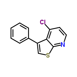 4-Chloro-3-phenylthieno[2,3-b]pyridine结构式