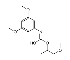 1-methoxypropan-2-yl N-(3,5-dimethoxyphenyl)carbamate结构式