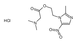 2-(2-methyl-5-nitroimidazol-1-yl)ethyl 2-(dimethylamino)acetate,hydrochloride结构式