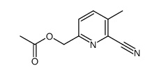 (6-cyano-5-methylpyridin-2-yl)methyl acetate Structure