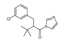 2-[(3-chlorophenyl)methyl]-1-imidazol-1-yl-3,3-dimethylbutan-1-one Structure