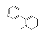 2-methyl-3-(1-methyl-3,4-dihydro-2H-pyridin-6-yl)pyridine结构式