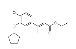 (E)-ethyl 3-(3-(cyclopentyloxy)-4-methoxyphenyl)but-2-enoate Structure