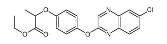 Ethyl 2-{4-[(6-chloro-2-quinoxalinyl)oxy]phenoxy}propanoate Structure