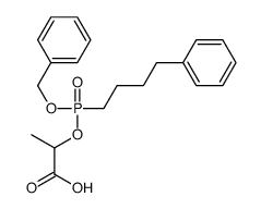 2-[4-phenylbutyl(phenylmethoxy)phosphoryl]oxypropanoic acid结构式