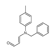 3-(N-benzyl-4-methylanilino)prop-2-enal结构式