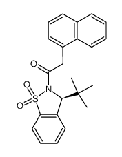 1-(3-(S)-tert-butyl-1,1-dioxo-1,3-dihydro-1λ6-benzo[d]isothiazol-2-yl)-2-(naphthalen-1-yl)ethanone结构式