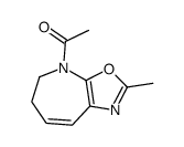 1-(2-methyl-5,6-dihydro-[1,3]oxazolo[5,4-b]azepin-4-yl)ethanone结构式