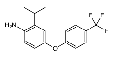 2-propan-2-yl-4-[4-(trifluoromethyl)phenoxy]aniline Structure