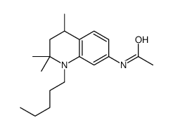N-(2,2,4-trimethyl-1-pentyl-3,4-dihydroquinolin-7-yl)acetamide结构式