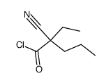 2-Cyano-2-ethyl-2-propyl-acetic acid chloride Structure