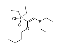 (1-butoxy-2-diethylphosphanylethenyl)-dichloro-diethyl-λ5-phosphane结构式