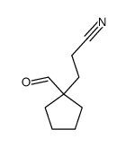 Cyclopentanepropanenitrile, 1-formyl- (9CI) picture