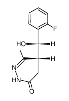 (R)-5-[(S)-(2-Fluoro-phenyl)-hydroxy-methyl]-6-methyl-4,5-dihydro-2H-pyridazin-3-one Structure