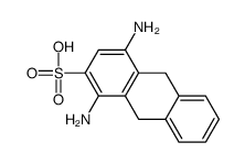 1,4-diamino-9,10-dihydroanthracene-2-sulfonic acid结构式