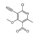 6-CHLORO-5-CYANO-4-METHOXY-2-METHYL-3-NITROPYRIDINE结构式