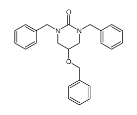 N,N'-dibenzyl-5-benzyloxytetrahydropyrimidin-2-one Structure