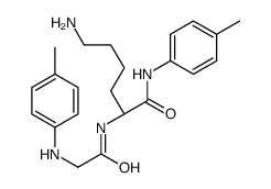 (2S)-6-amino-2-[[2-(4-methylanilino)acetyl]amino]-N-(4-methylphenyl)hexanamide Structure