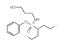 3-[[bis(2-chloroethyl)amino-phenoxy-phosphoryl]amino]propan-1-ol Structure