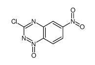 3-chloro-6-nitro-1-oxido-1,2,4-benzotriazin-1-ium Structure