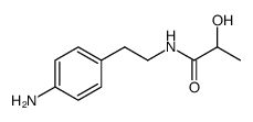 N-(4-AMINOPHENETHYL)-2-HYDROXYPROPANAMIDE结构式