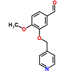 4-Methoxy-3-(4-pyridinylmethoxy)benzaldehyde Structure