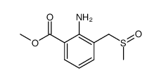 2-Carbomethoxy-6-((methylsulfinyl)methyl)aniline Structure