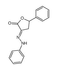 5-phenyl-dihydro-furan-2,3-dione-3-phenylhydrazone结构式